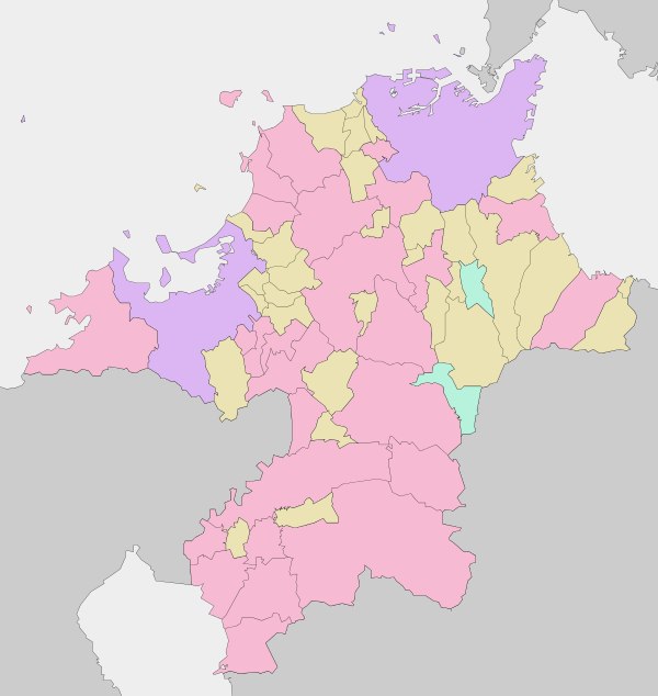 福岡県の位置（福岡県内）